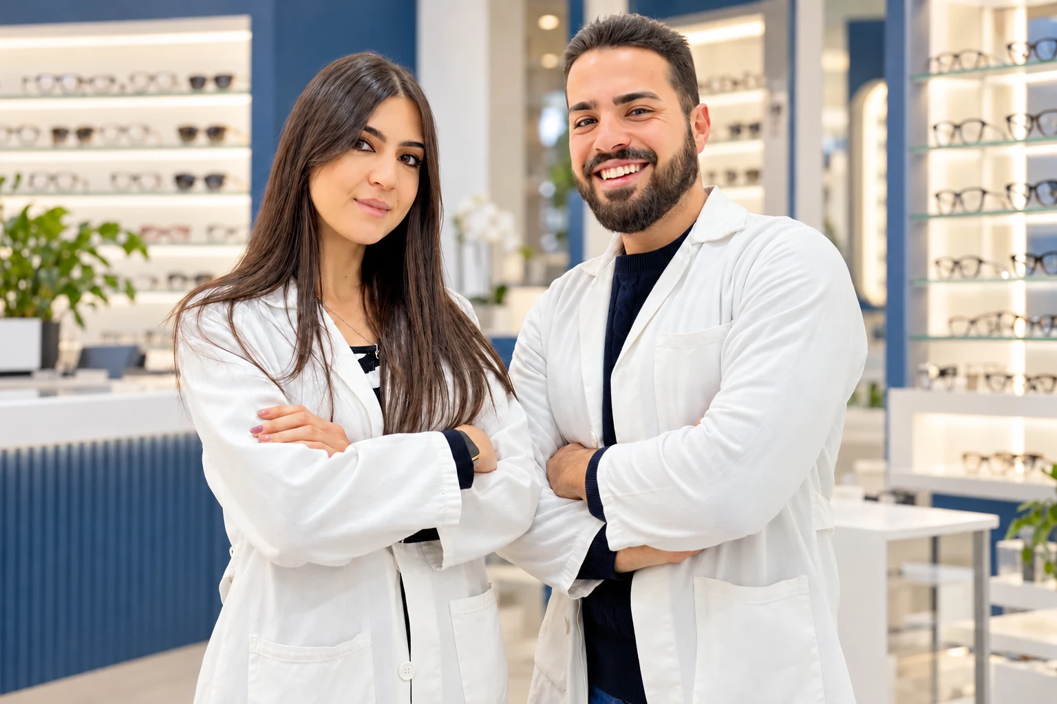 Marco D’Alessandro e Simona Sorrentino, i proprietari di DS Ottica
